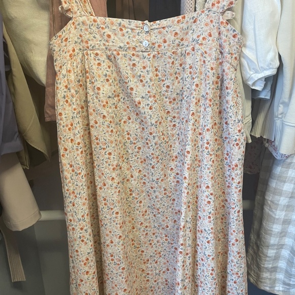 Oak Meadow Floral Tea Dress Small Mid Length - Picture 6 of 8